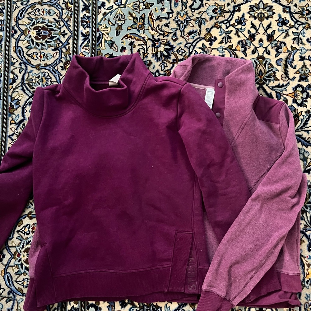 Ivivva and Athleta Girls Sweatshirt Duo